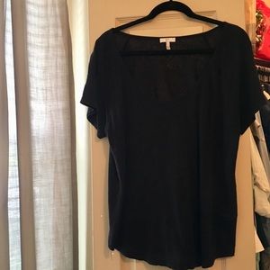 Joie Large Black Linen Shirt